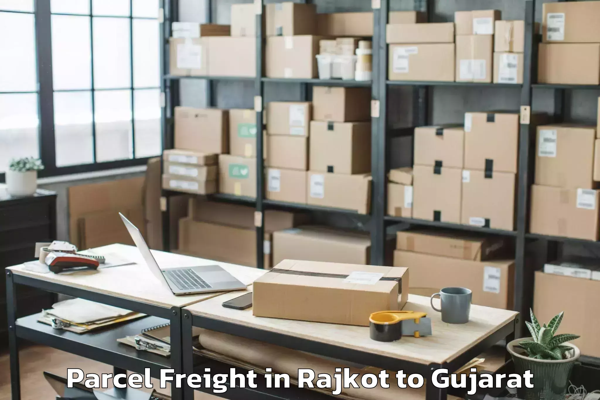 Trusted Rajkot to Umarpada Parcel Freight